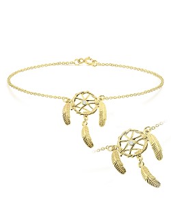 Dream Cather Shaped Anklets ANK-192-GP